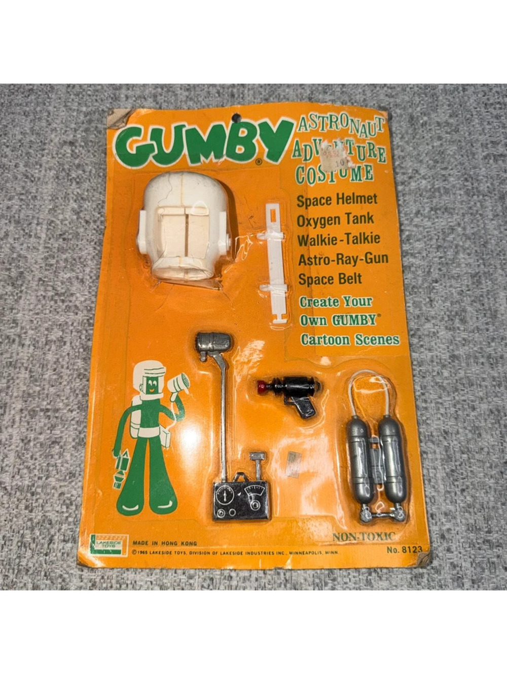 Vintage 1965 Gumby Astronaut Adventure Costume Set Lakeside Toys No. 8123